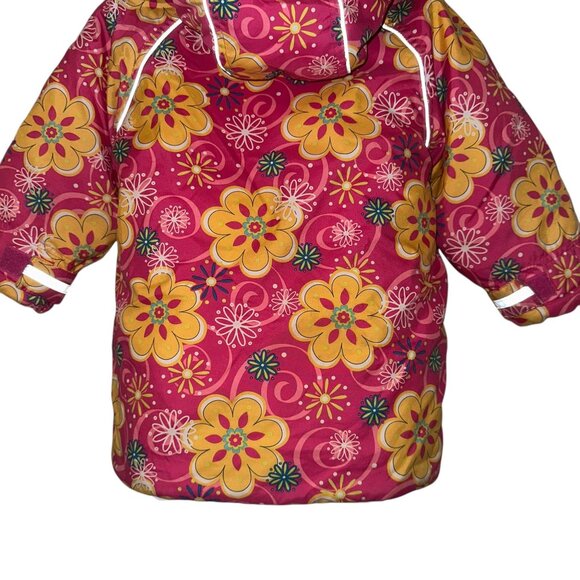 Hanna Andersson Pink Colorful Jacket Toddler Girls 90 3 Zip Hoodie Lightweight - Picture 8 of 10